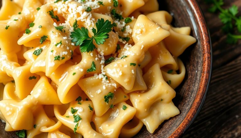 Creamy Garlic Parmesan Bow Tie Pasta recipe