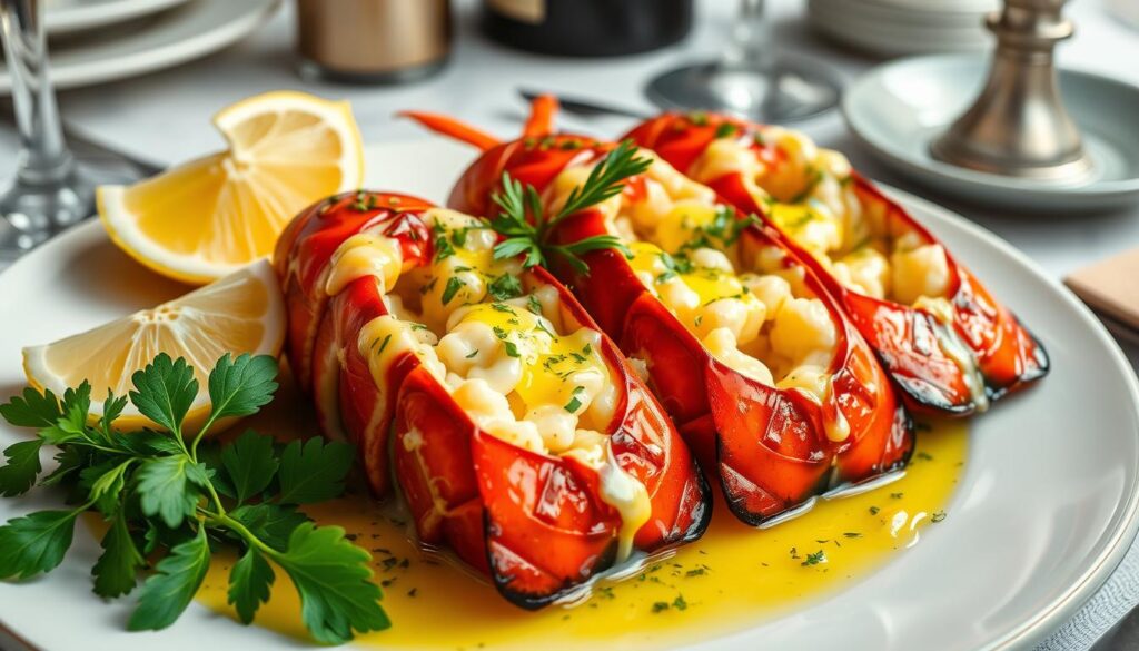 lobster tails in sauce