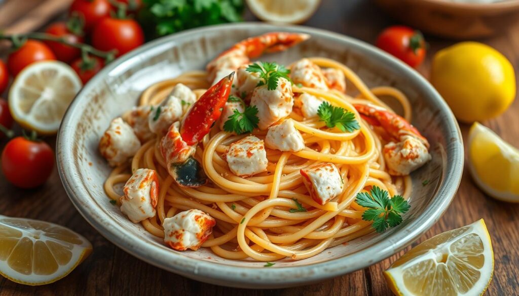 crab pasta