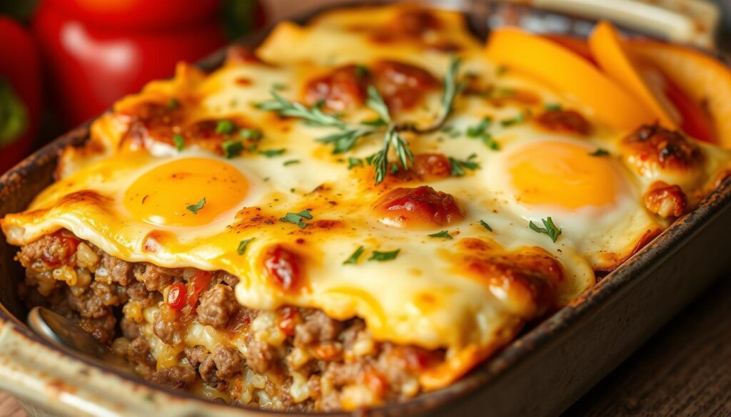 hamburger and egg casserole