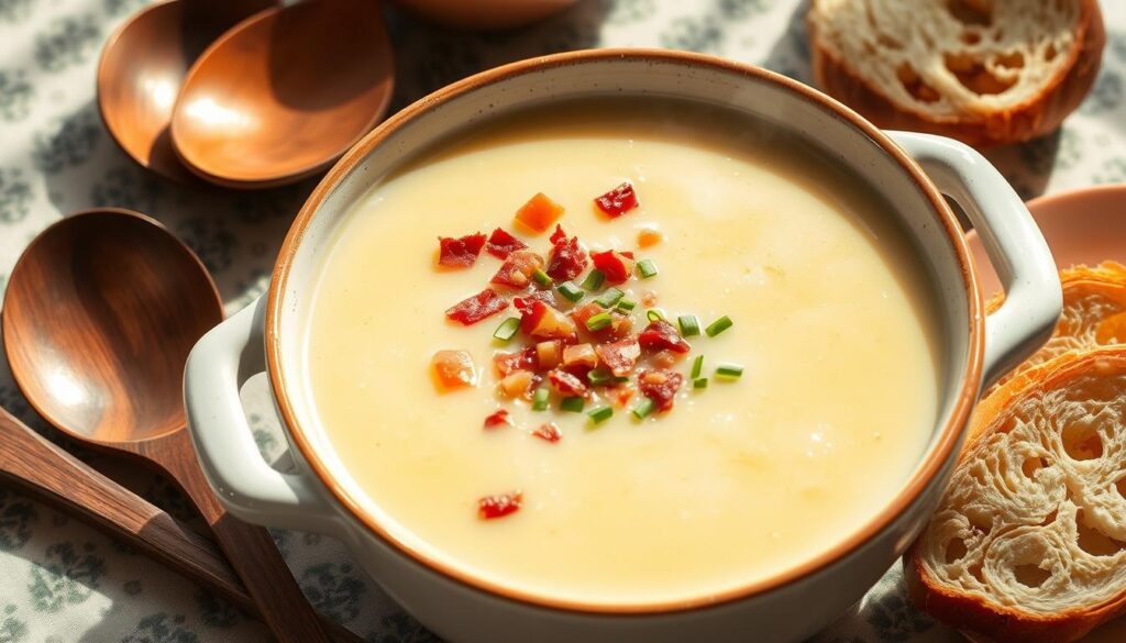 Healthy Crockpot Potato Soup 